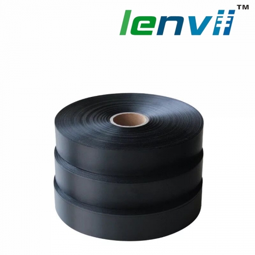 LENVII Black Blank Roll for Printing Wash Care Labels,  Satin Fabric Material , Black Wash Label