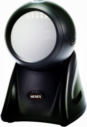 HENEX Desktop Barcode Scanner 2D Automatic Scanner Omnidirectional Hands-free QR barcode Scanner USB wired Barcode Reader HC-8288