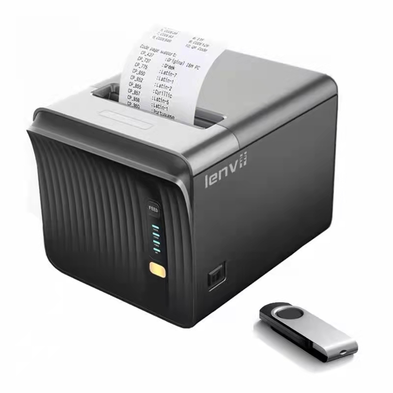 3'1/8 58mm and 80mm Direct Thermal Printer,with US... Officelab Receipt Printer 