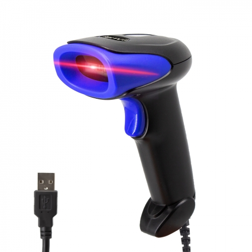 LENVII C100 Wired Barcode Scanner Handheld Barcode Reader USB 1D Bar Code Scanner is Used in Supermarkets, Convenience Stores, Warehouses Barcode Reader